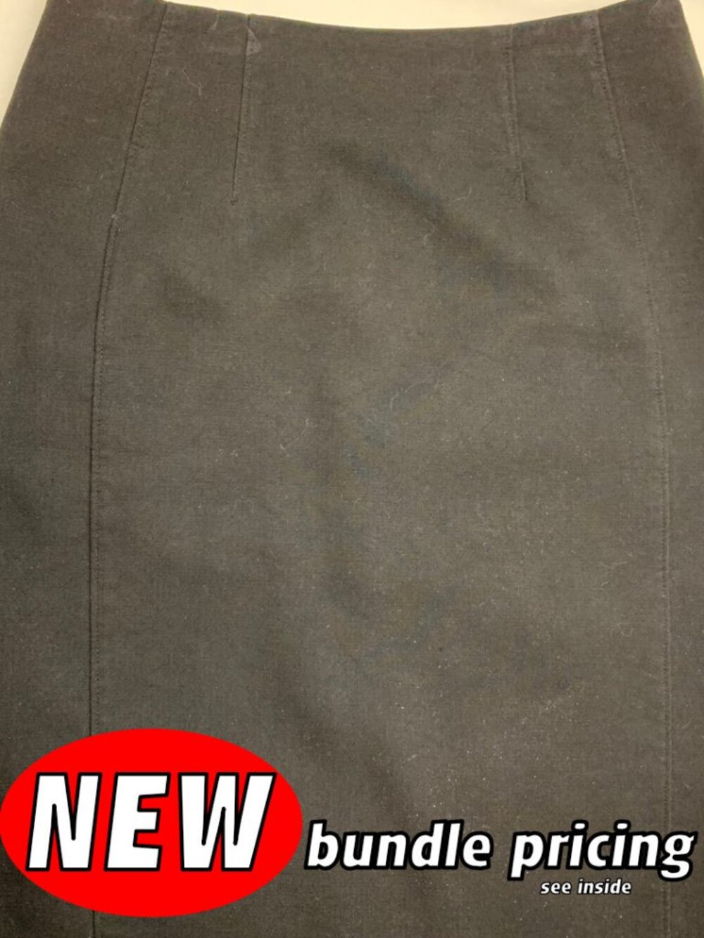 Della Spiga Dark Grey Pencil Skirt Size 4